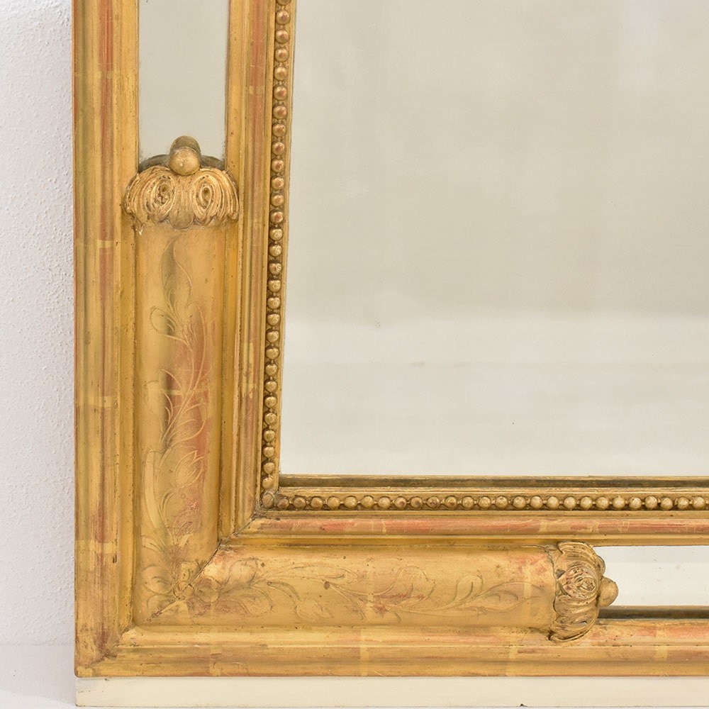 SPCP157 1a antique gold leaf mirror old gold mirror XIX century.jpg